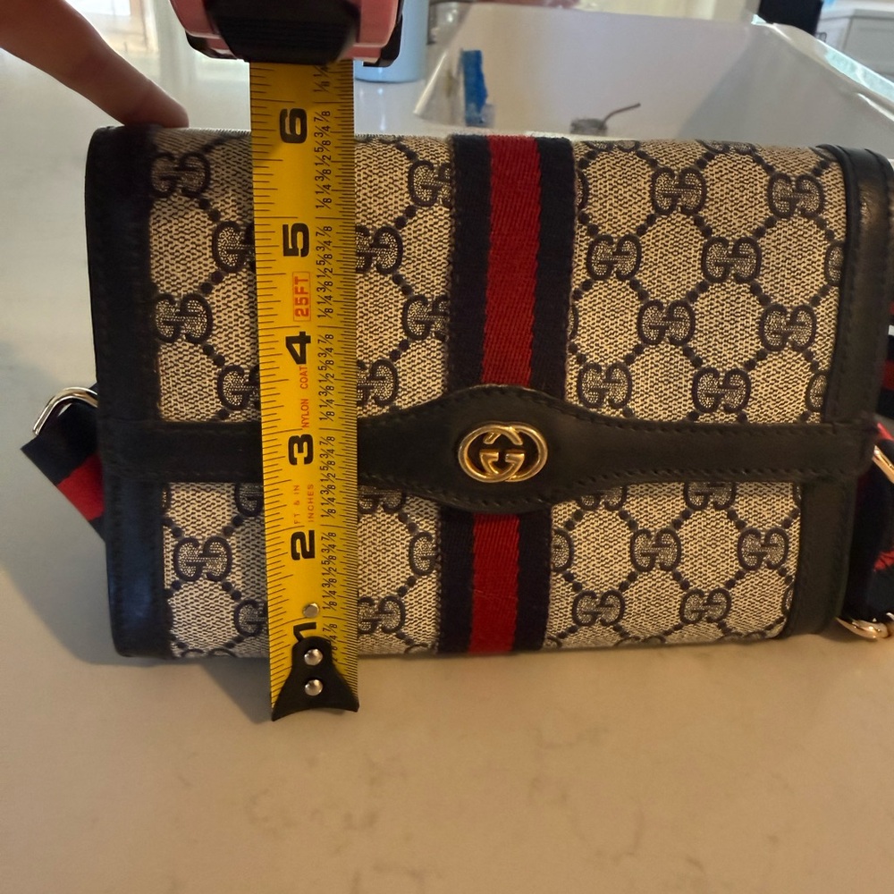 Vintage Gucci Accessory Collection GG Supreme Web Stripe Clutch Bag, - Picture 10 of 11